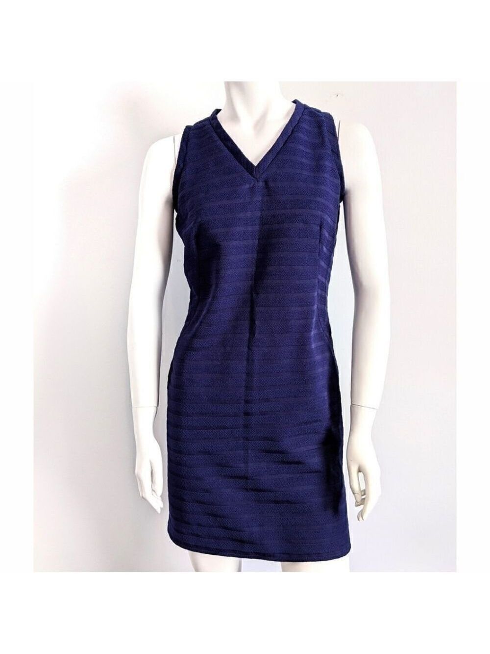 Versace Jeans Couture Blue Ribbed Bodycon  dress